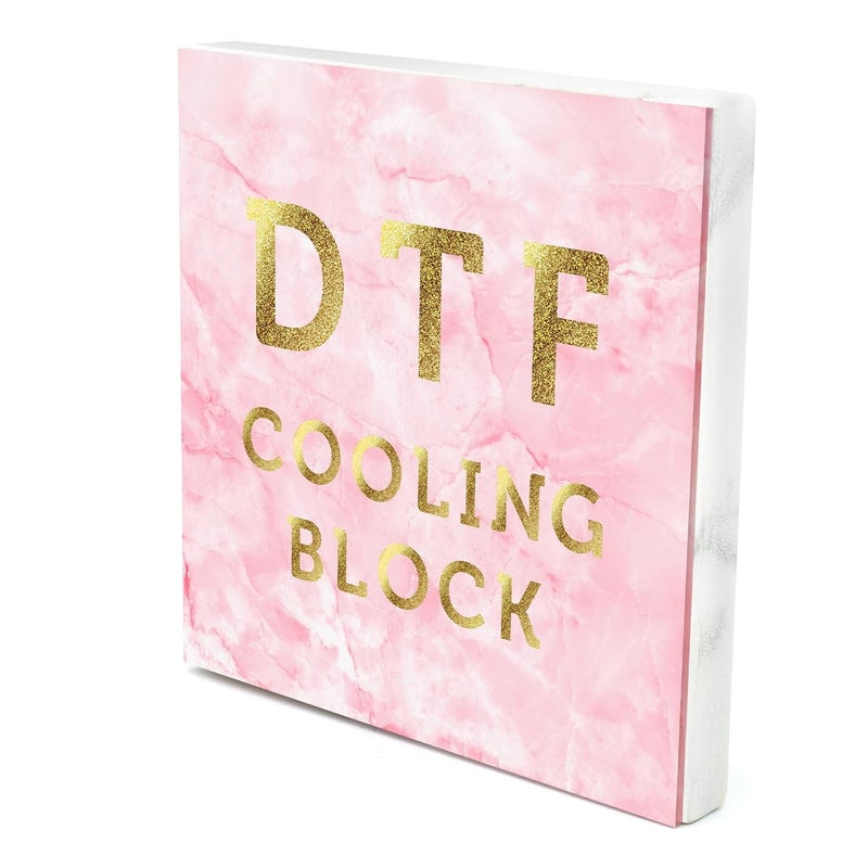Dorhui كتلة تبريد DTF – أداة طباعة نقل سريعة التبريد لبودرة DTF وورق النقل، فيلم DTF للطباعة الحرارية وإكسسوارات الفينيل (وردي) - Image 1